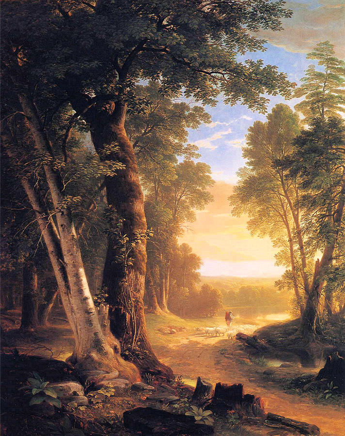 The Beeches Painting by Asher Durand