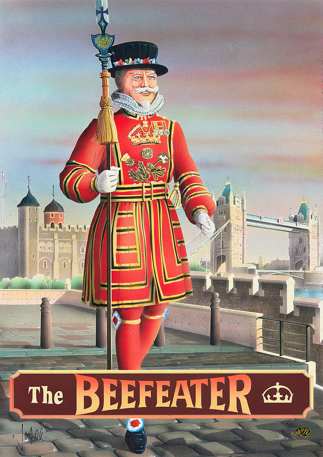 Beer Painting - The Beefeater by MGL Meiklejohn Graphics Licensing