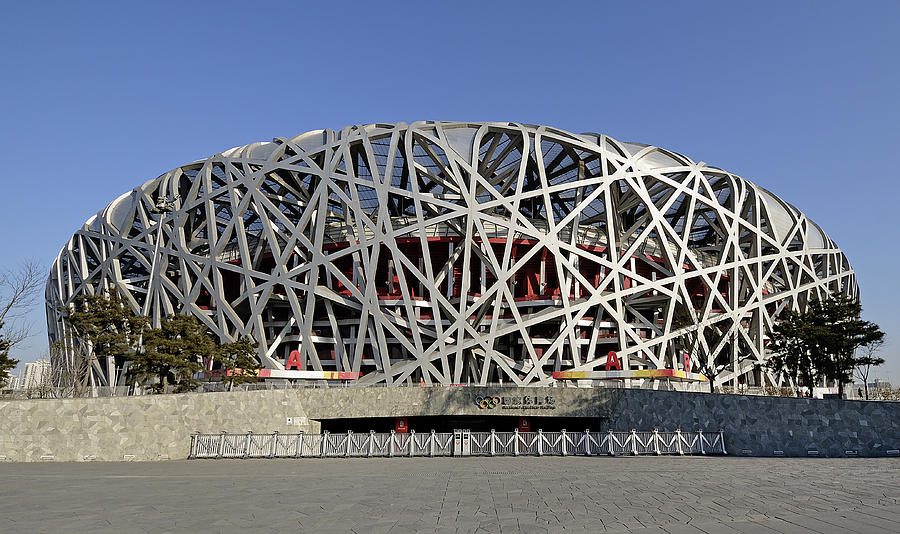 The Beijing National Stadium - site of 2008 Olympic Games Photograph by Brendan Reals