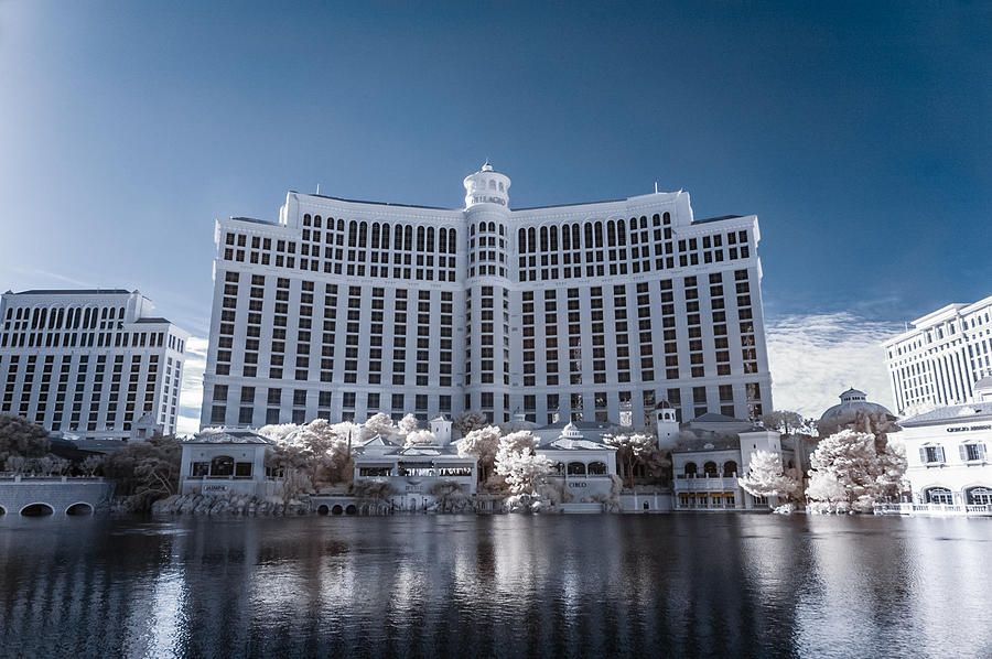 The Bellagio Hotel and Casino in Infrared Photograph by Jason Chu