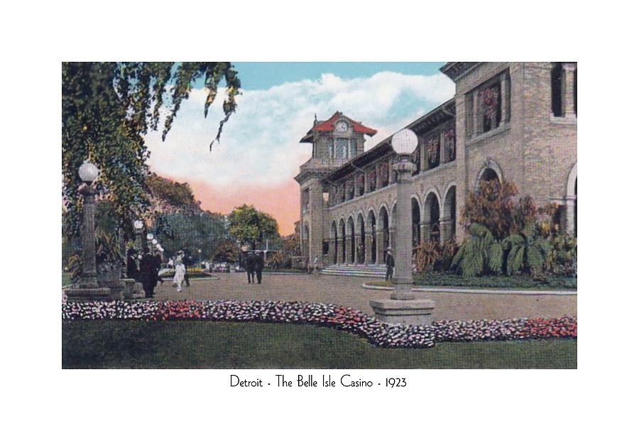 Detroit Digital Art - The Belle Isle Casino - Detroit - 1923 by John Madison
