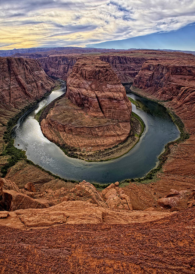 Grand Canyon National Park Photograph - The Bend in the River by Lucinda Walter