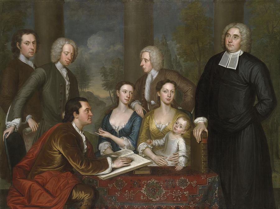 The Bermuda Group, Dean Berkeley And His Entourage, 1728 Painting by John Smibert
