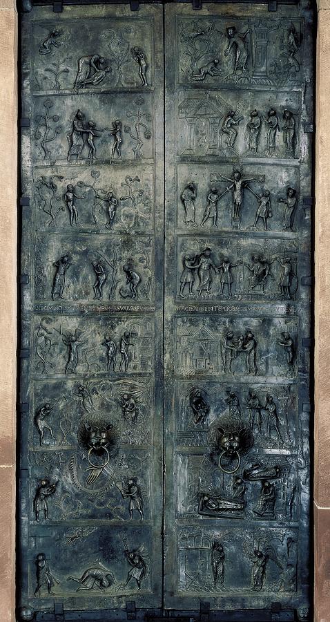 The Bernward Doors. 1015. Germany Photograph by Everett