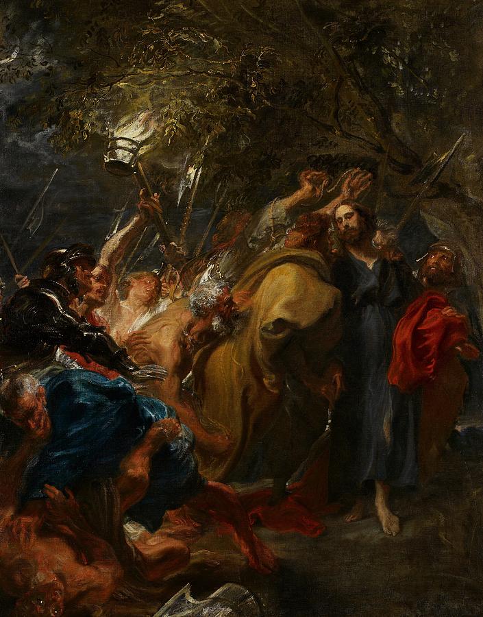 Jesus Christ Painting - The Betrayal of Christ by Anthony Van Dyck