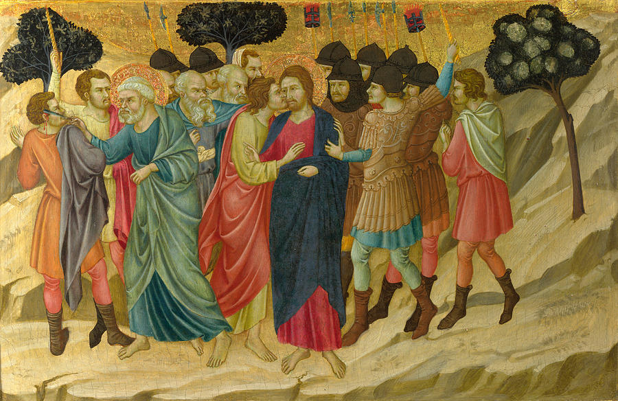 The Betrayal of Christ Painting by Ugolino di Nerio