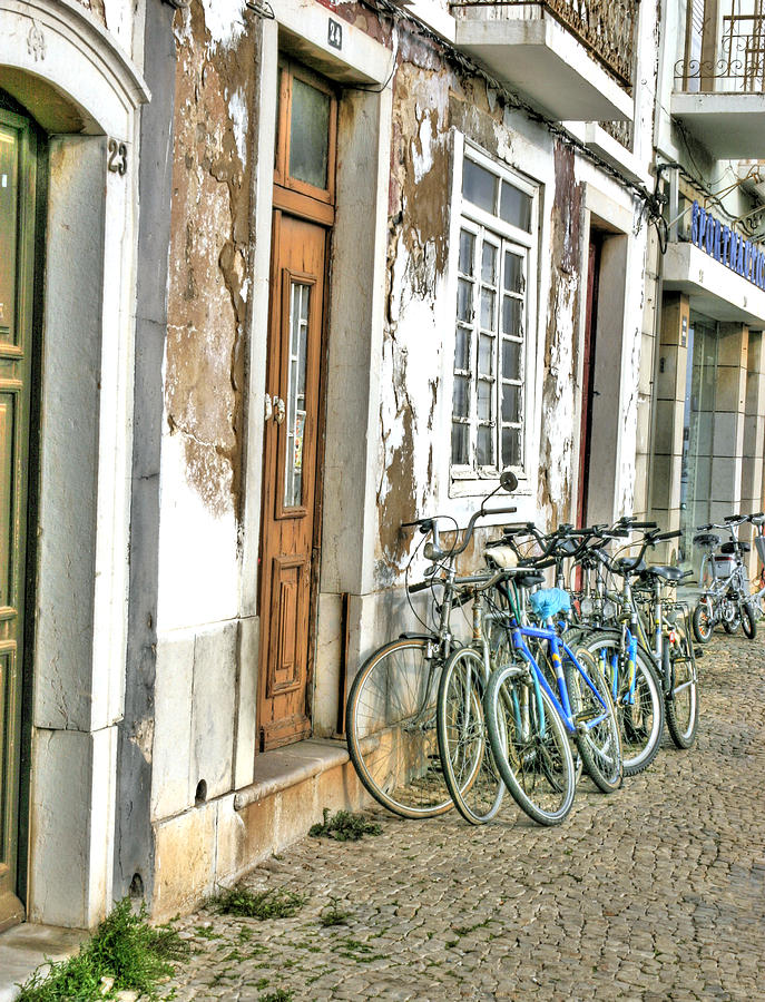 Architecture Photograph - The Bicycle Shop Tavira Portugal by Pat  Moore