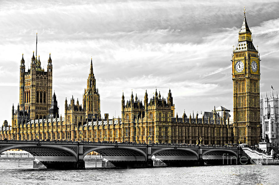 The Big Ben and the House of Parliament - London Photograph by Luciano Mortula