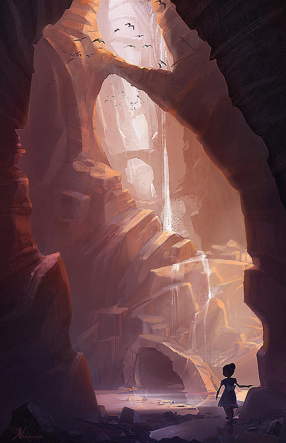 Canyon Painting - The Big Friendly Giant by Kristina Vardazaryan