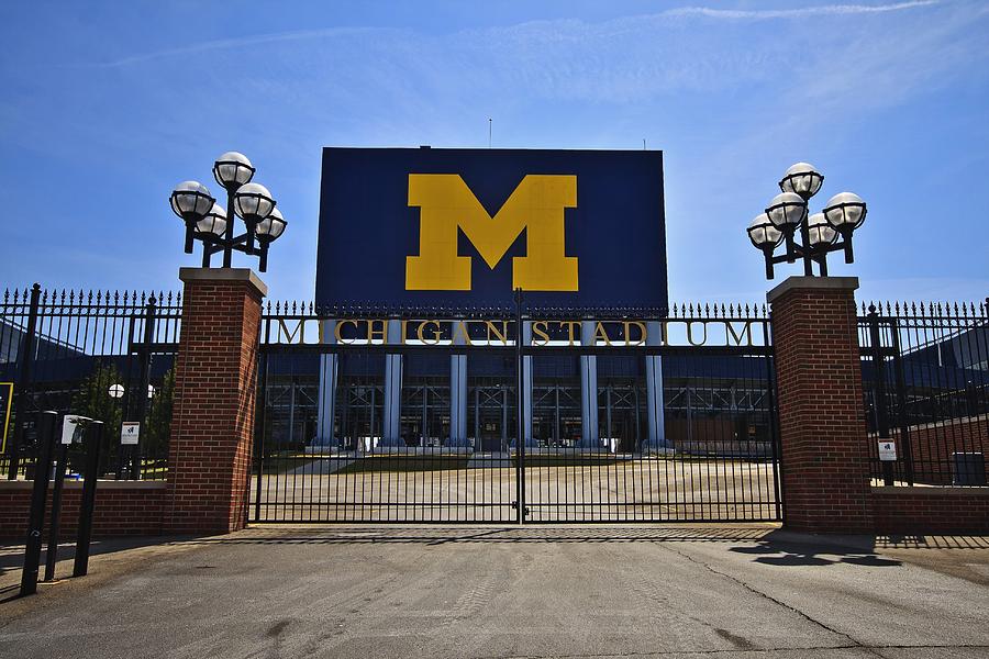 University Of Michigan Photograph - The Big House by Marisa Geraghty Photography
