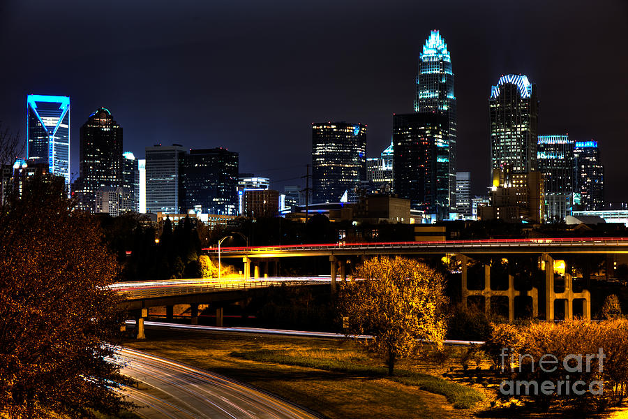 The Big Sexy Skyline Of Charlotte Photograph by Robert Loe