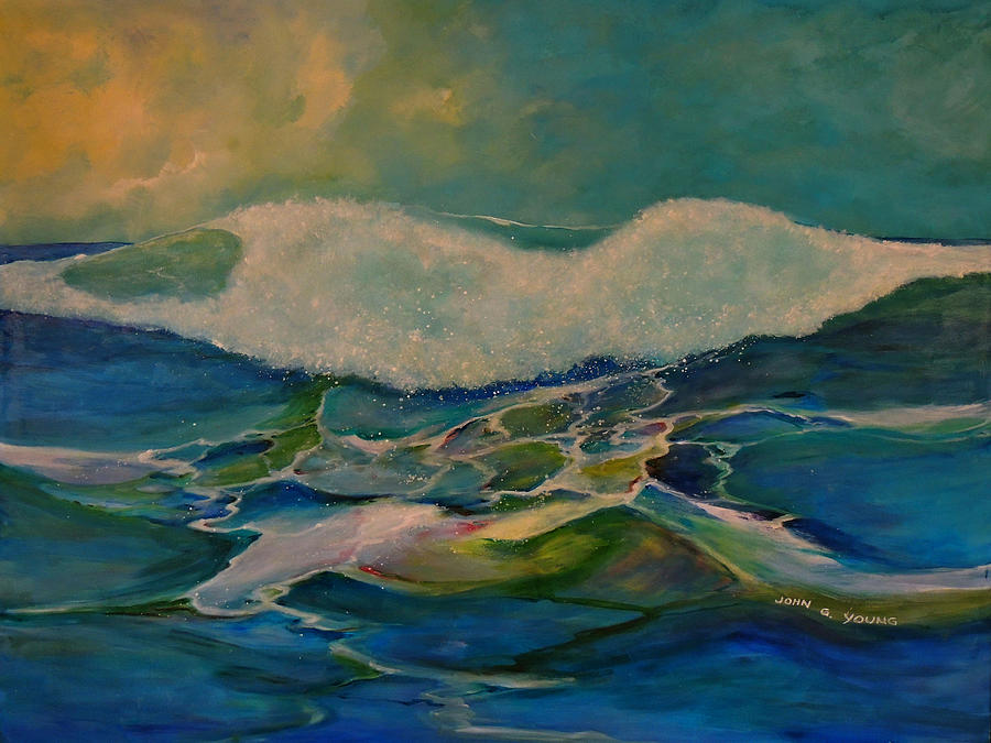 The Big Wave Painting by Jgyoungmd Aka John G Young MD