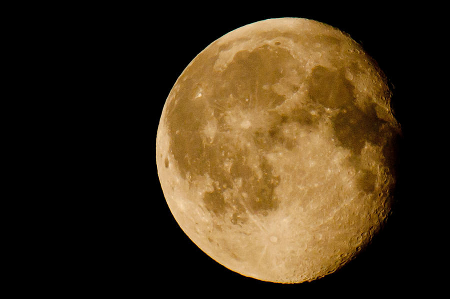 The big yellow... the Moon Photograph by Torbjorn Swenelius