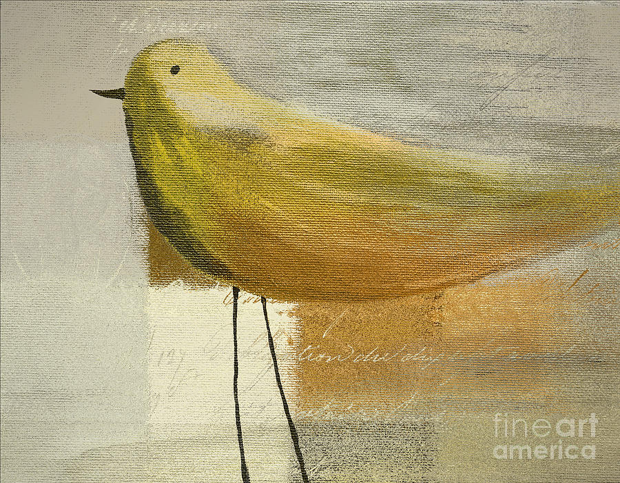 Bird Painting - The Bird - j100124164-c23a by Variance Collections
