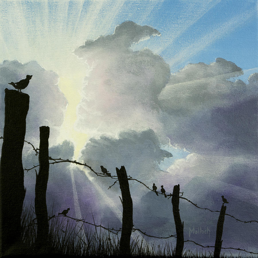 Bird Painting - The Birds - Make a Joyful Noise by Jack Malloch