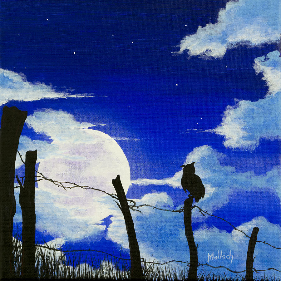 The Birds - Night Watch Painting by Jack Malloch