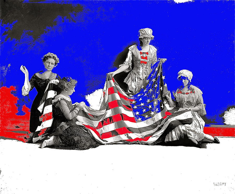 The birth of the American flag Washington D.C. c.1915-2014 Photograph by David Lee Guss