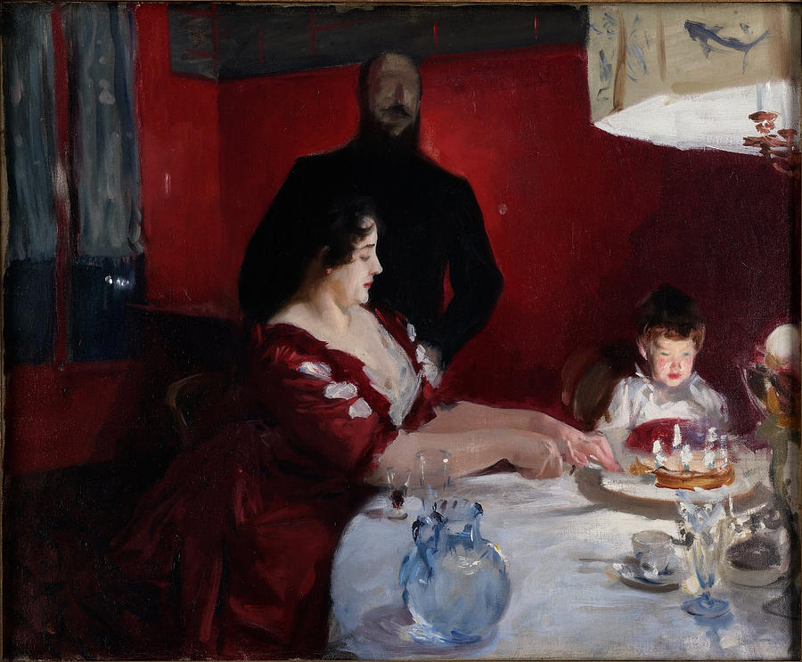 John Singer Sargent Painting - The Birthday Party by John Singer Sargent