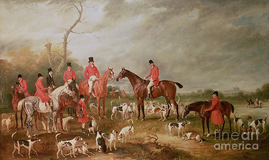 The Birton Hunt Painting by John E Ferneley