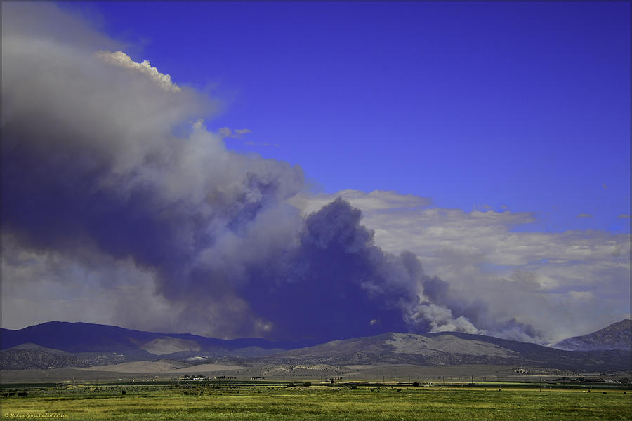 The Bison Fire burning in northern Nevada near Carson City. 7-6- Photograph by LeeAnn McLaneGoetz McLaneGoetzStudioLLCcom