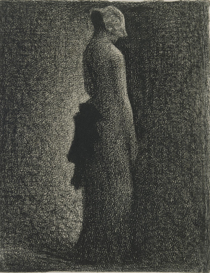 The Black Bow Painting by Georges Seurat - Fine Art America