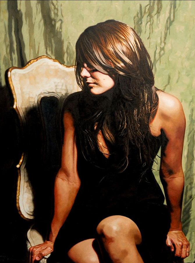 The Black Dress Painting by Patrick Whelan