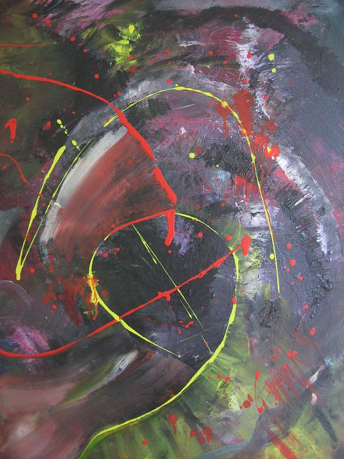 Collage Painting - The Black Hole by Zohra Boelhouwers Collage Painting - The Black Hole by Zohra Boelhouwers