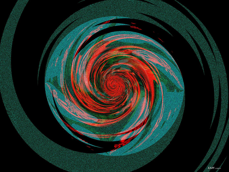 Abstract Digital Art - The Black Hole That Is The Big Skip by Elizabeth McTaggart