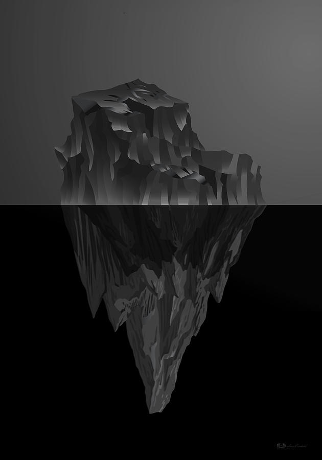 The Black Iceberg Digital Art by Serge Averbukh