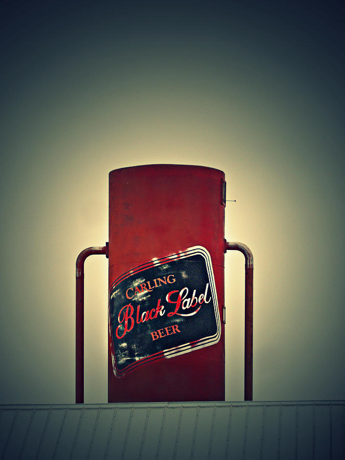 Beer Photograph - The Black Label by Cyryn Fyrcyd