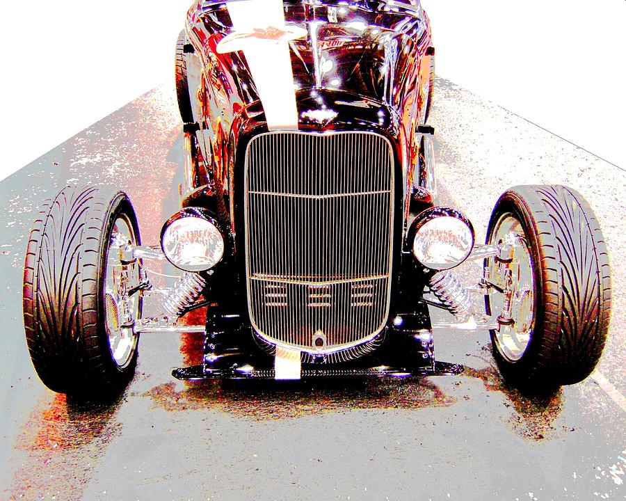 The Black Roadster With Colors Photograph by Don Struke