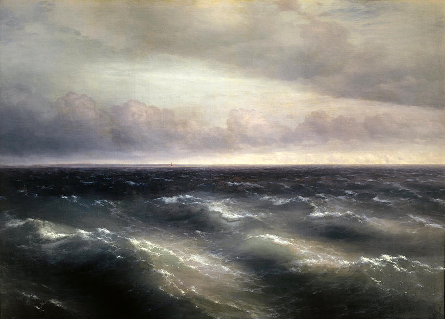 The Black Sea Painting by Ivan Konstantinovich Aivazovsky