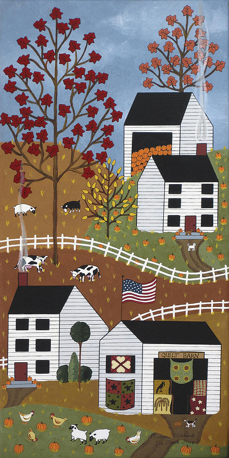 Fall Painting - The Black Sheep by Medana Gabbard