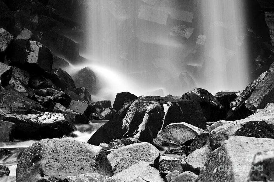 The Black Waterfall Photograph by Gunnar Orn Arnason