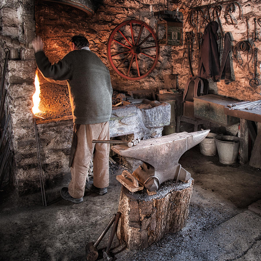 Blacksmith Photograph - The Blacksmith 1 by Nigel R Bell