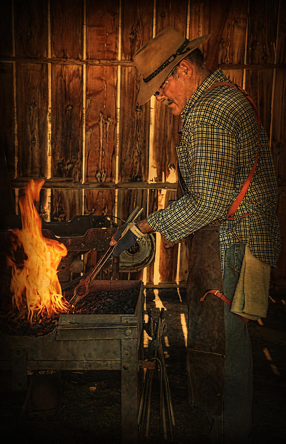 The Blacksmith Photograph by Priscilla Burgers