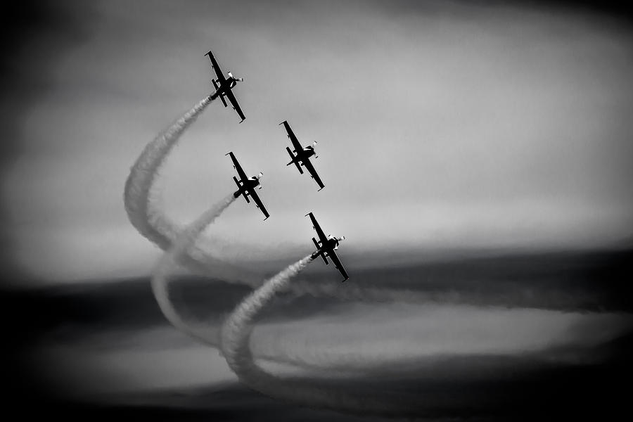 The Blades in Formation Sunderland Air Show 2014 Photograph by Scott Lyons