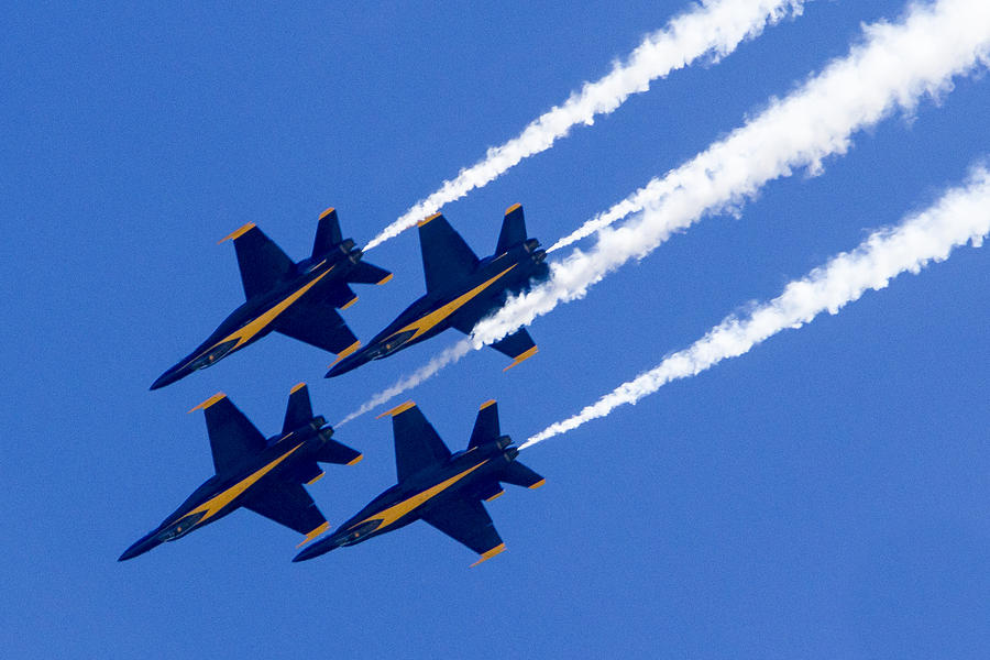 The Blue Angels In Action 2 Photograph by Jim Moss