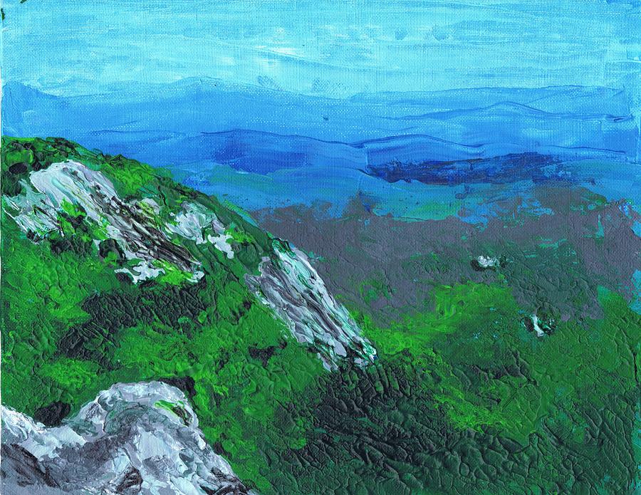 The Blue Bluff Painting by Alexander Walker - Fine Art America