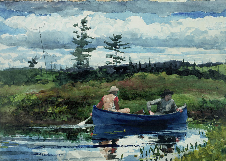 The Blue Boat Painting by Winslow Homer