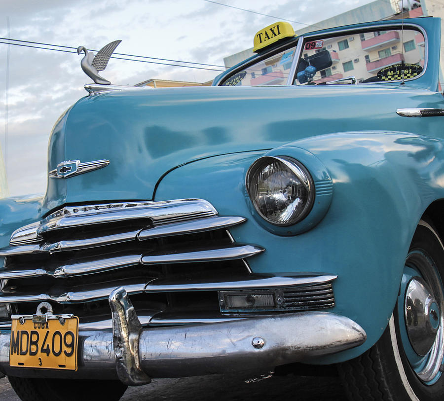 The blue Chevy Photograph by Nick Mares