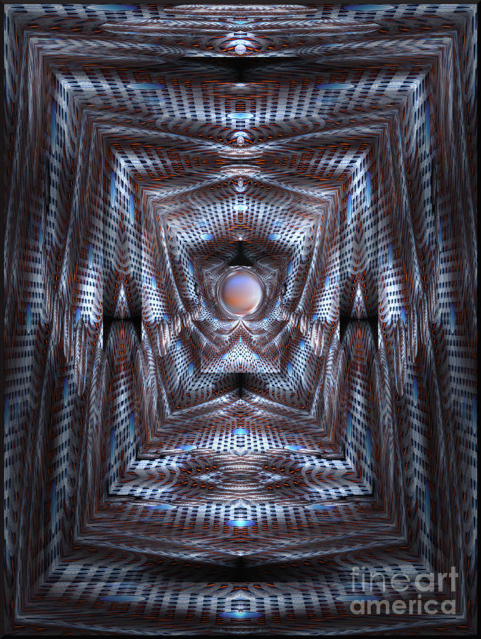 The Blue Hall Interior Digital Art by Gillian Owen