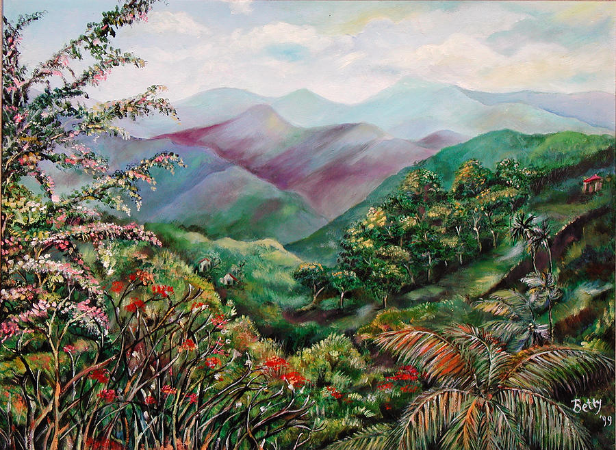 The Blue Mountains Painting by Betty Glanville | Fine Art America