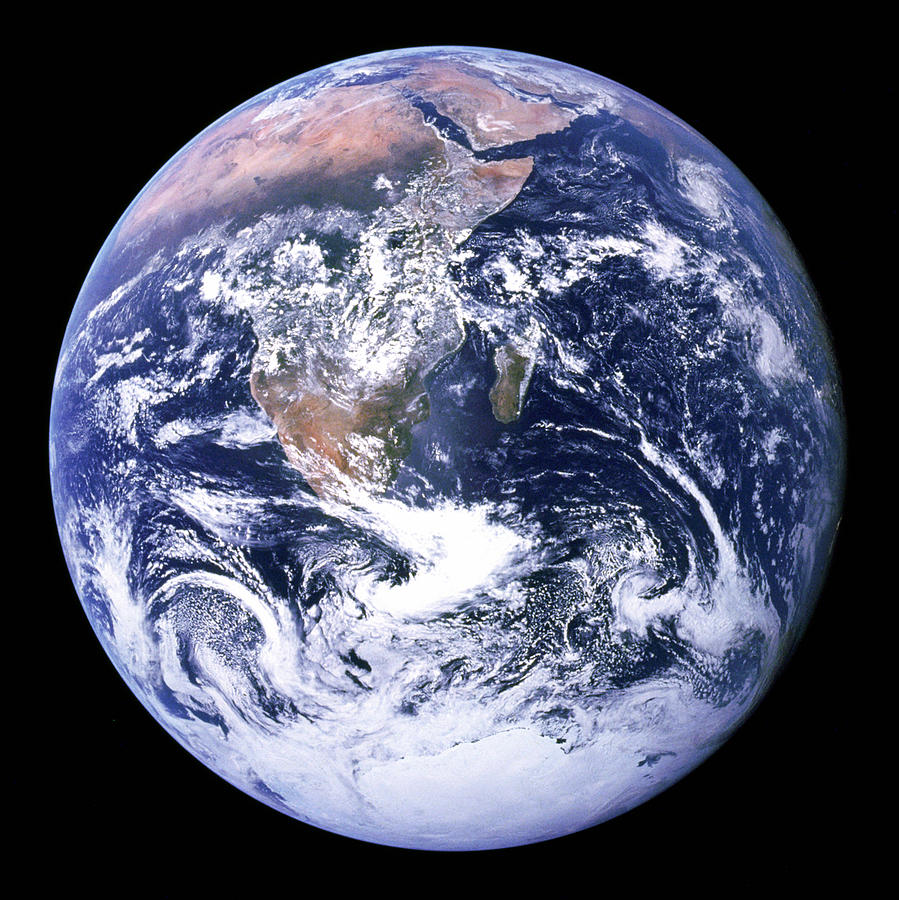 The Blue Planet - The Blue Marble Photograph by Celestial Images