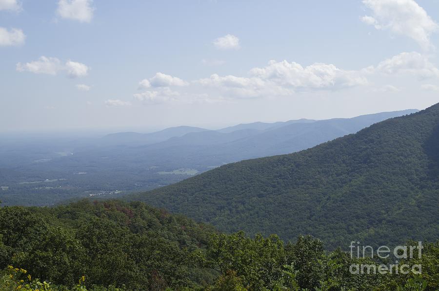 The Blue Ridge - View from the Terrapin Mountain Overlook Photograph by MM Anderson