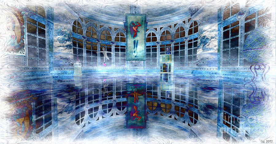 The blue room Digital Art by Susanne Baumann