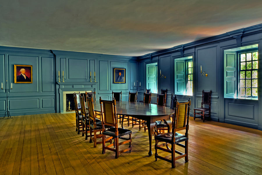 The Blue Room Two Wren Building Photograph by Jerry Gammon