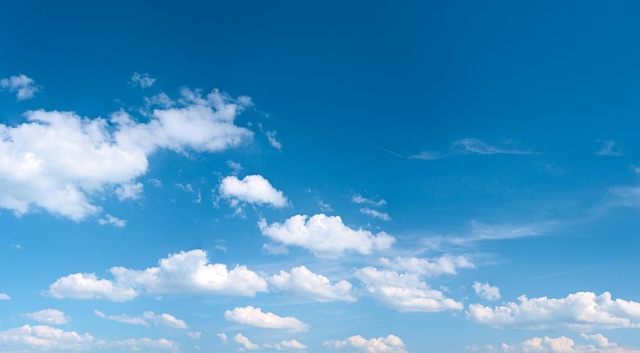 The blue sky panorama 43MPix - XXXXL size Photograph by Hadynyah
