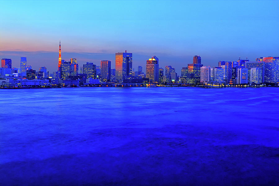 The Blue Tokyo Photograph by I Kadek Wismalana