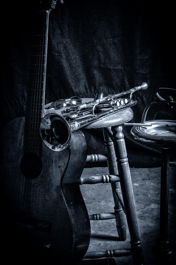 Music Photograph - The Blues by Camille Lopez
